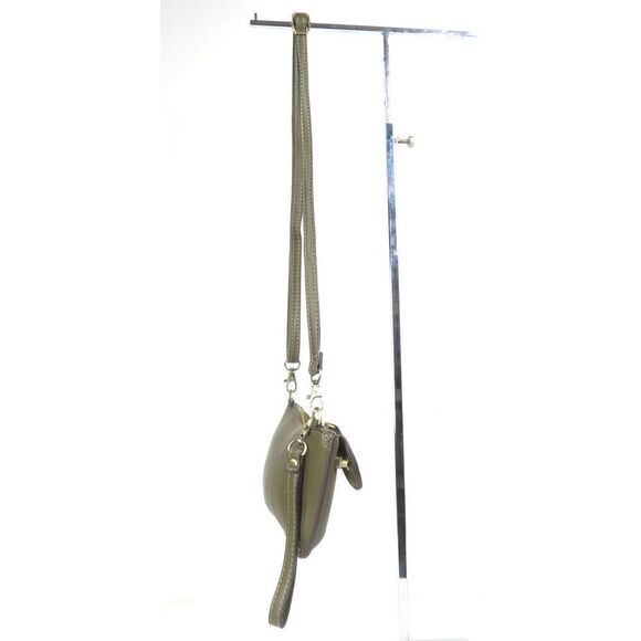 Joy Susan Mini Crossbody Wristlet Clutch Vegan Leather Boho Green - Picture 3 of 9